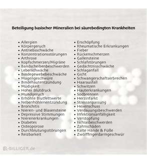 Basische Mineralien bei Krankheiten